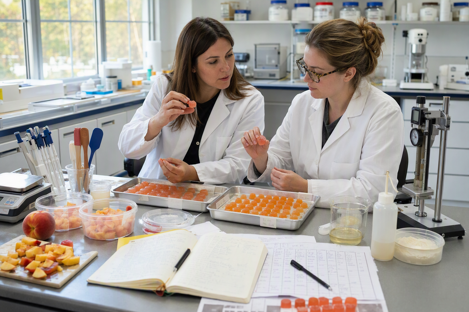 Flavor experts retaining application evidence from confectionery testing